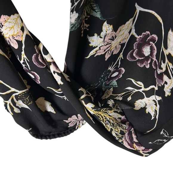 floral twist knot blouse,not including tank,loose fit,office siren,lagenlook - Picture 8 of 11